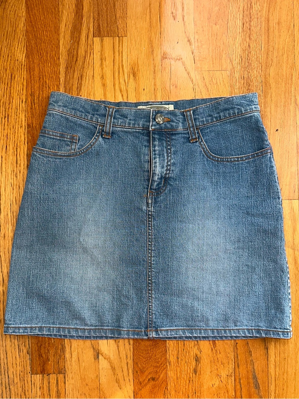 BeBop Medium Blue Denim Mini Skirt